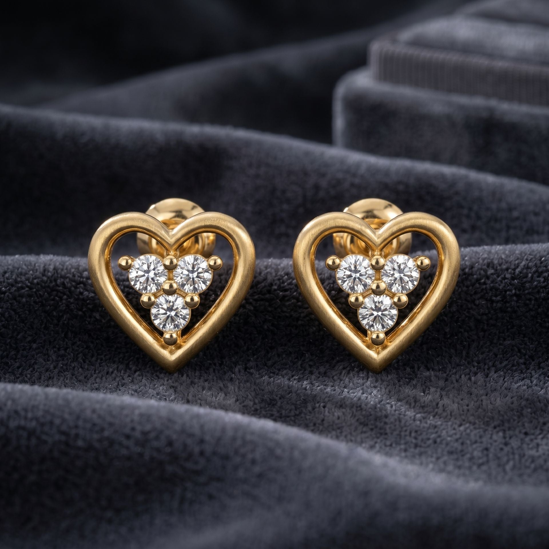 Radiant Heart Lab Grown Diamond Earrings