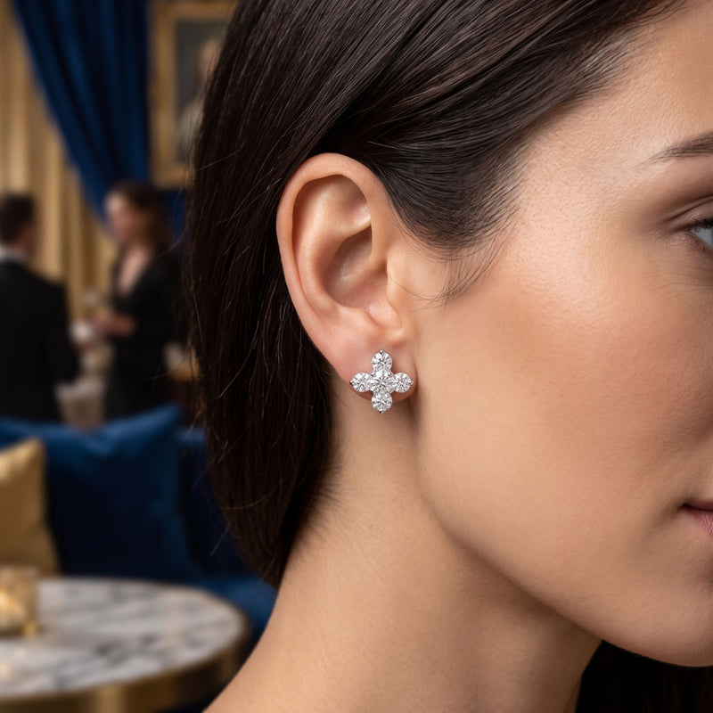 Quadra Lab Grown Diamond Earrings