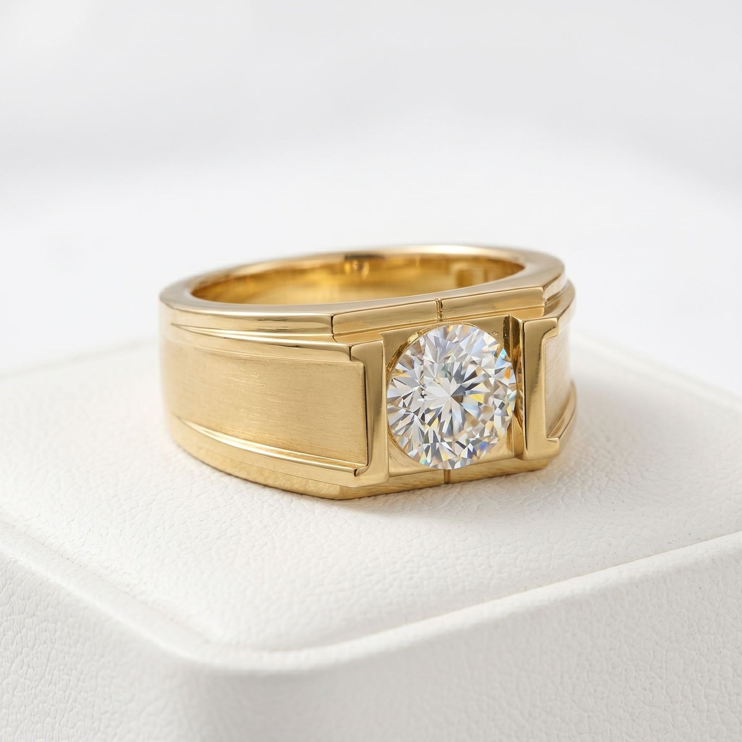 Urban Command Solitaire Lab Grown Diamond Ring