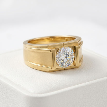 Urban Command Solitaire Lab Grown Diamond Ring