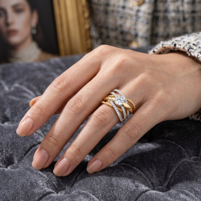 Bold Weave Lab Grown Diamond Ring