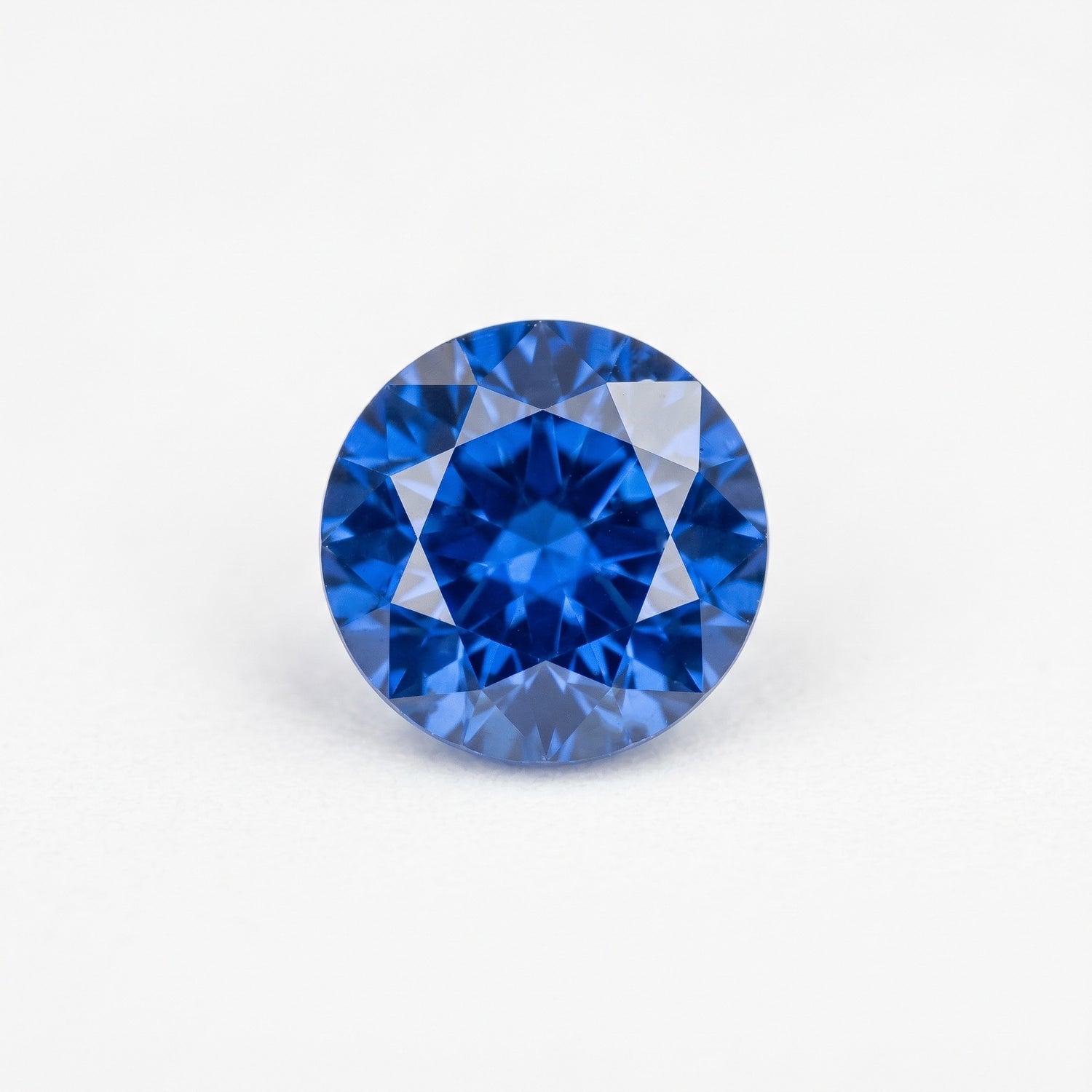 3 ct Lab Grown Blue Sapphire Round Shape Gemstone