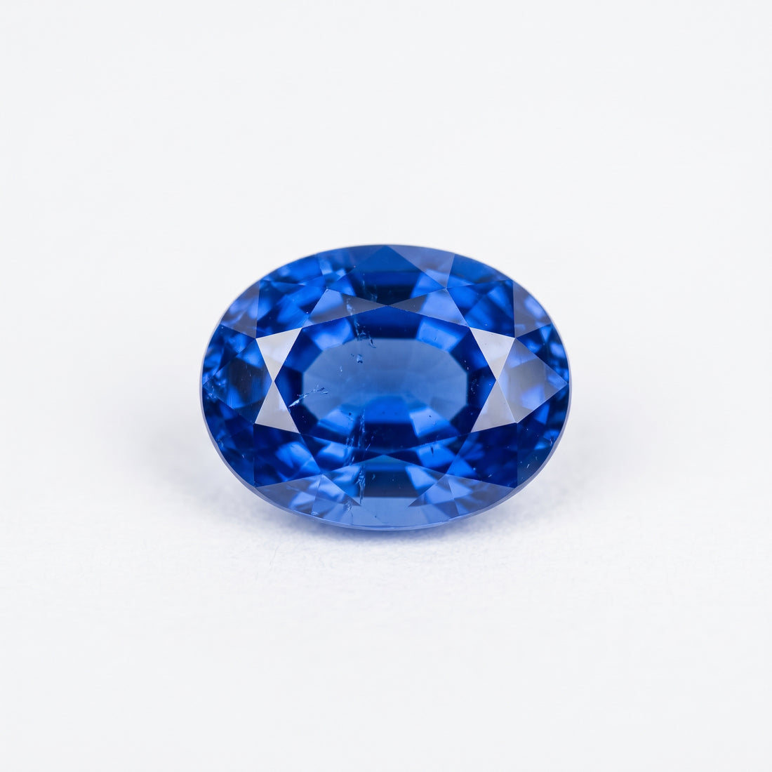 8 ct Lab Grown Blue Sapphire Oval Shape Gemstone