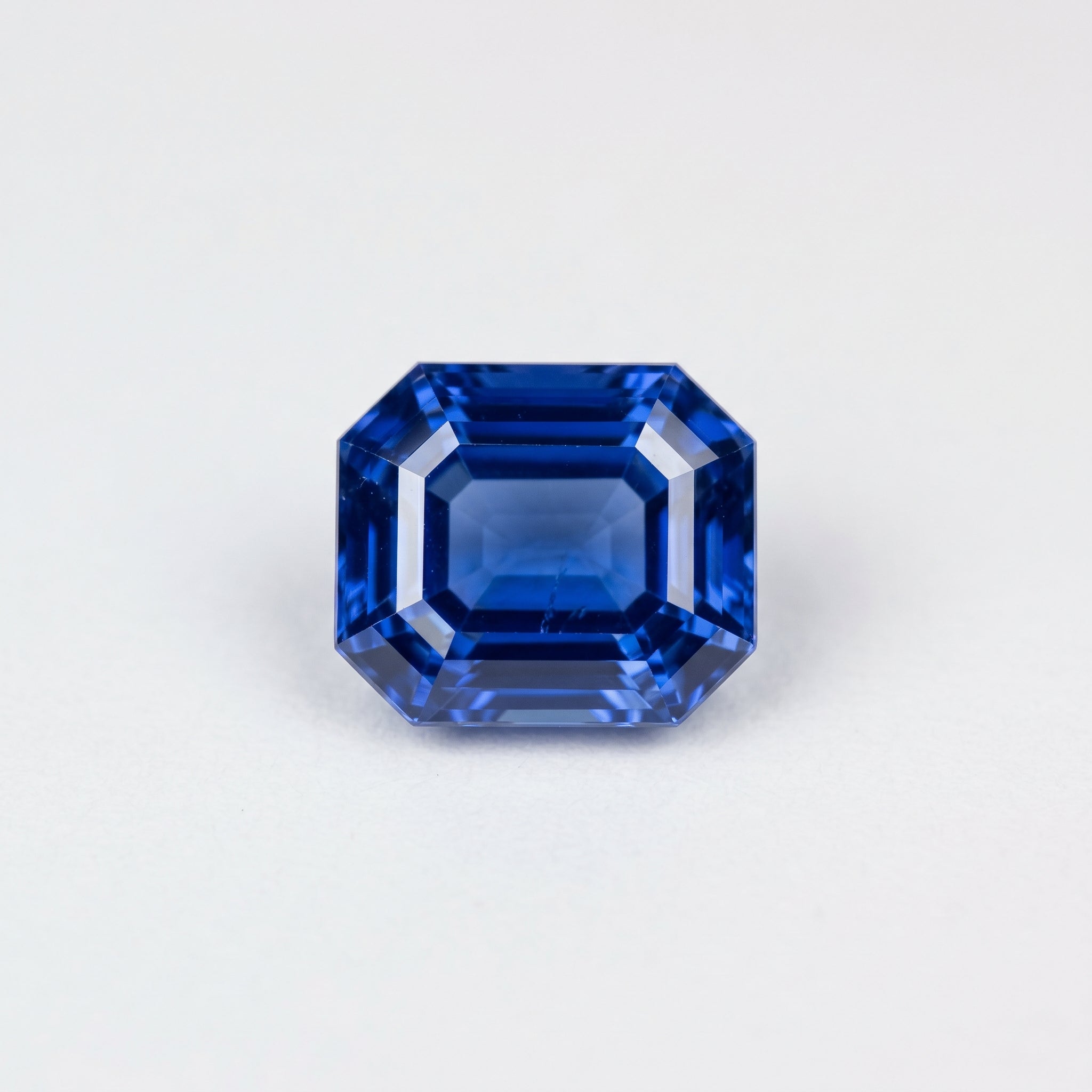3 ct Lab Grown Blue Sapphire Octagon Shape Gemstone