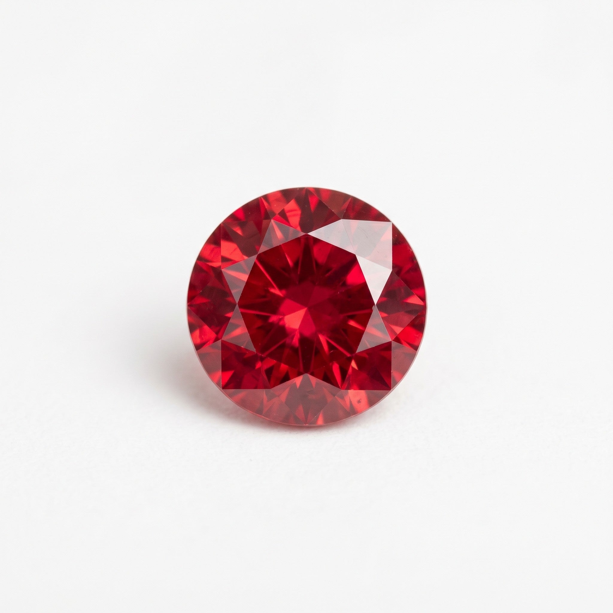 3 ct Lab Grown Ruby Round Shape Gemstone