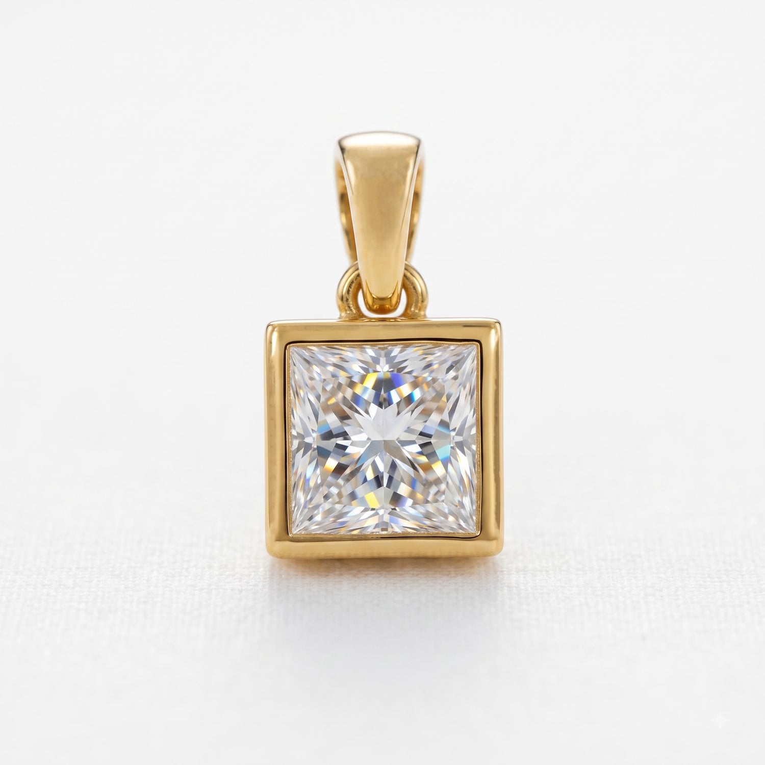 Iconic Princess Solitaire Lab Grown Diamond Pendant
