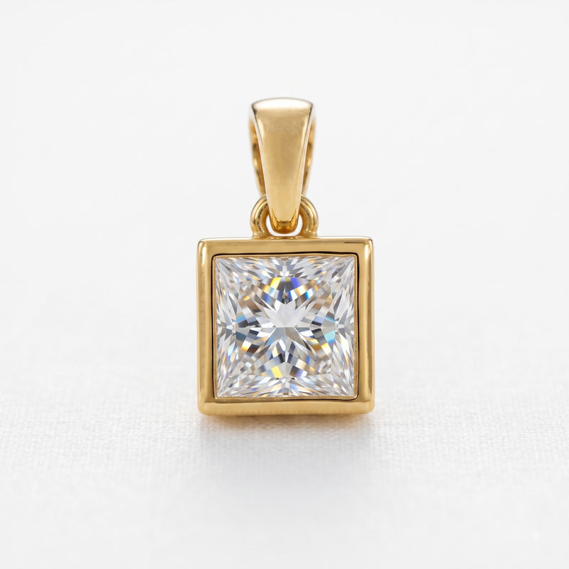 Iconic Princess Solitaire Lab Grown Diamond Pendant