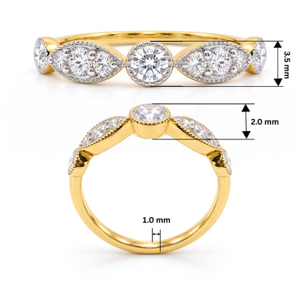 Lunessa Petal Lab Grown Diamond Ring