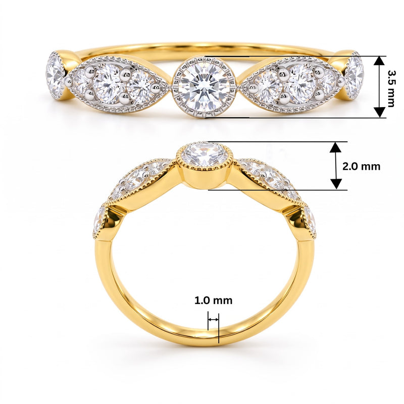 Lunessa Petal Lab Grown Diamond Ring