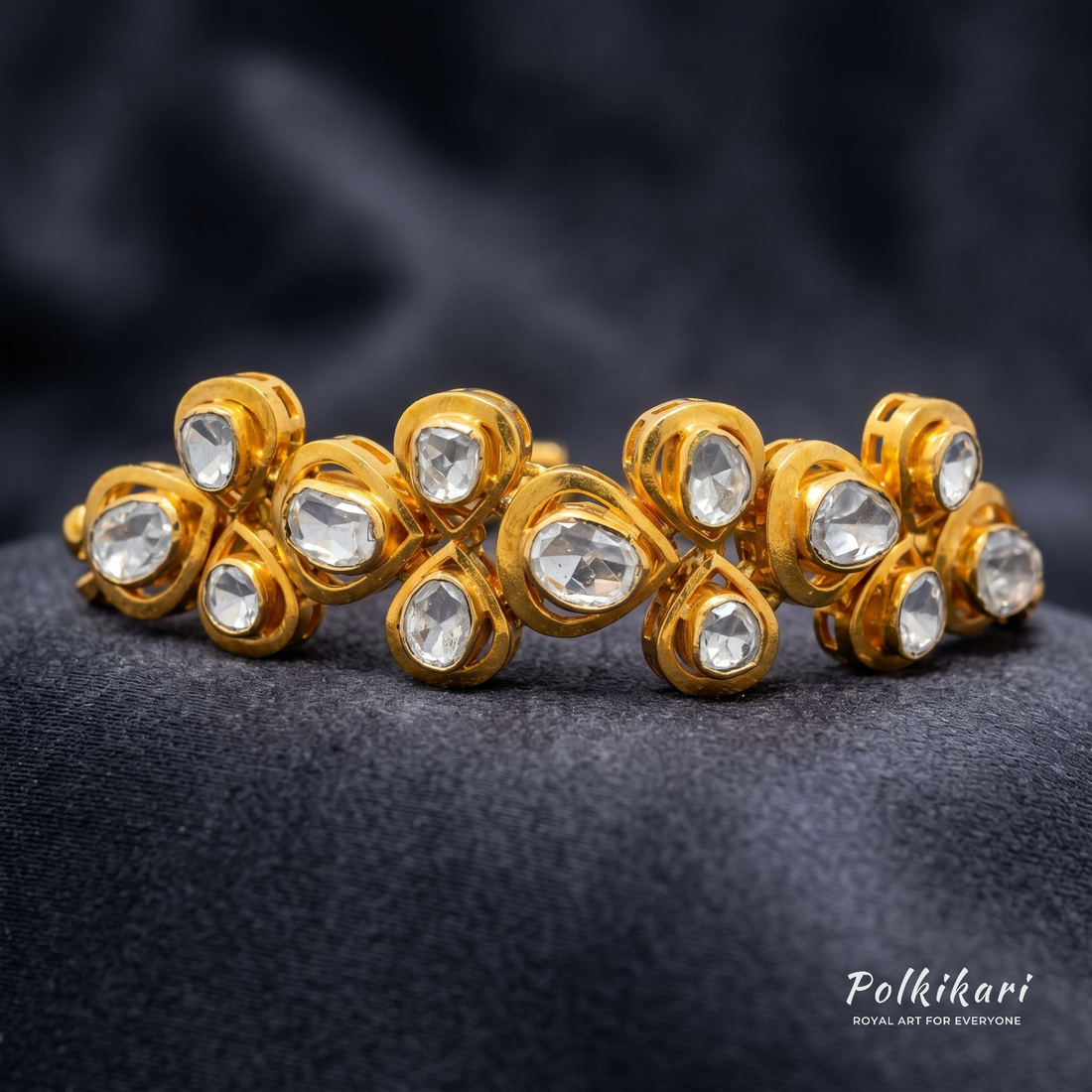 Minimalist Monarch Lab Grown Polki Bracelet