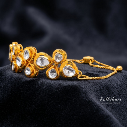Minimalist Monarch Lab Grown Polki Bracelet