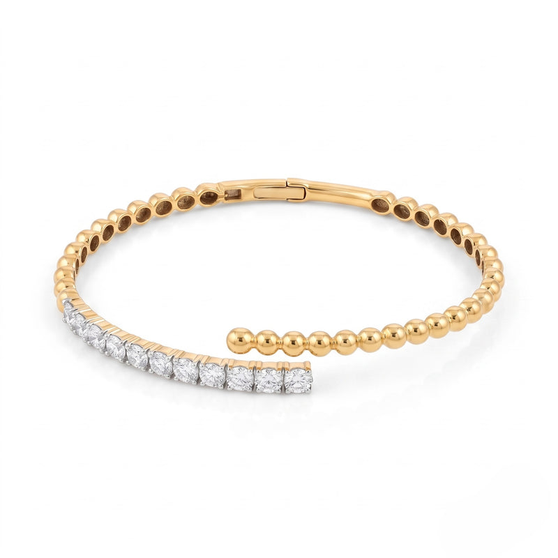 Nova Curve Lab Grown Diamond Bangle
