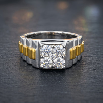 Bolt Cluster Lab Grown Diamond Ring