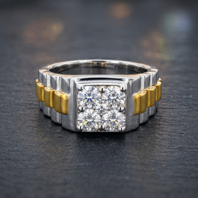 Bolt Cluster Lab Grown Diamond Ring
