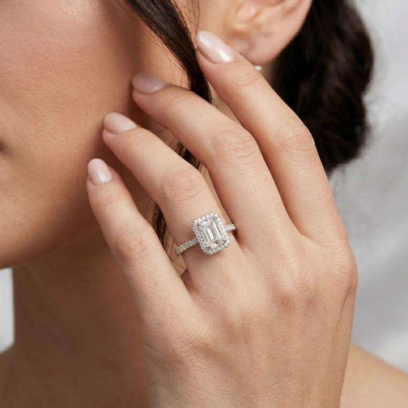 Arctic Brilliance Solitaire Lab Grown Diamond Ring