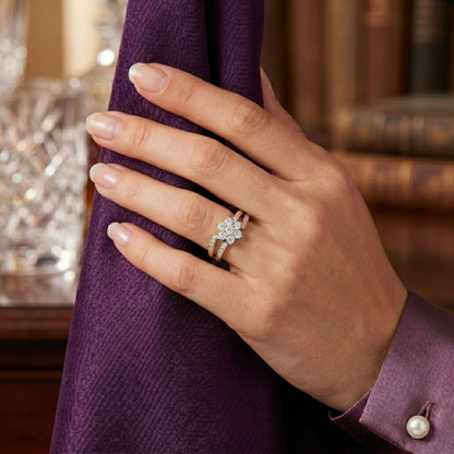 Blossom Trace Lab Grown Diamond Ring