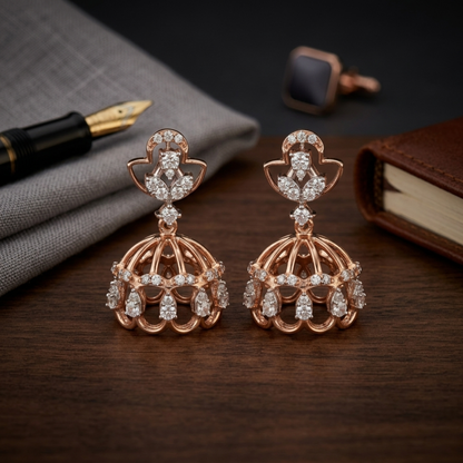 Gilded Arches Lab Grown Diamond Earrings