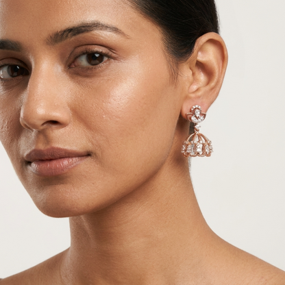 Gilded Arches Lab Grown Diamond Earrings