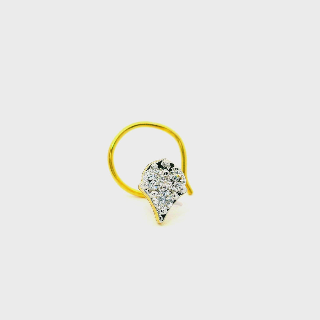 Sparkling Dewdrop Lab Grown Diamond Nosepin