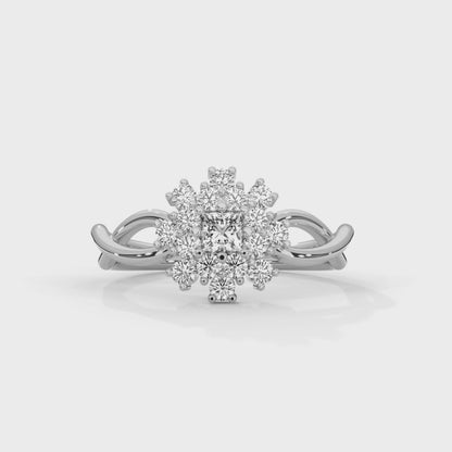 Celestial Blossom Lab Grown Diamond Ring
