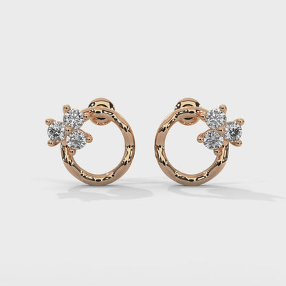 Blossom Loop Diamond Earrings