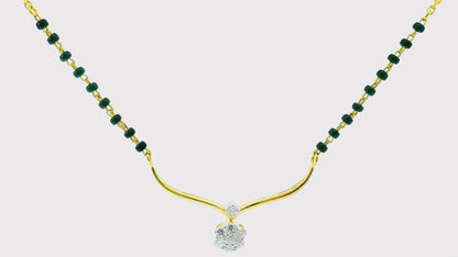 Graceful Bloom Lab Grown Diamond Mangalsutra