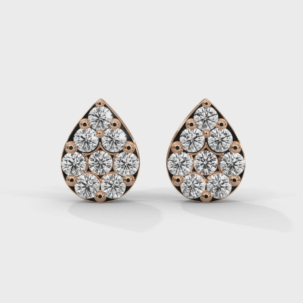 Luminous Teardrop Lab Grown Diamond Earrings