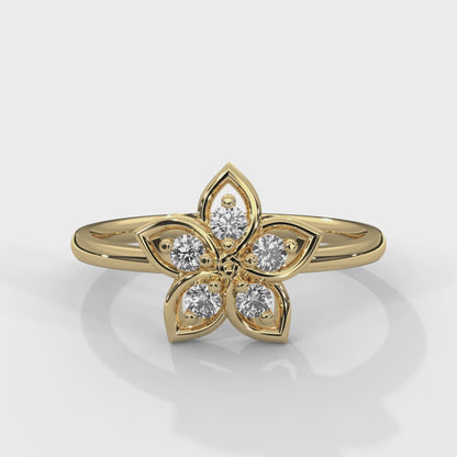 Blossom Diamond Floral Ring
