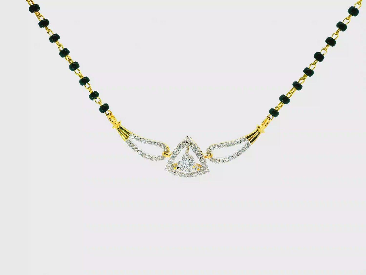 Tranquil Trillion Lab Grown Diamond Mangalsutra