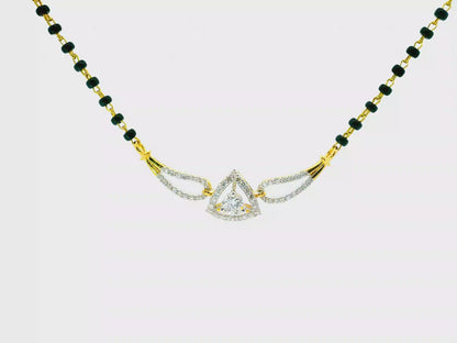 Tranquil Trillion Lab Grown Diamond Mangalsutra