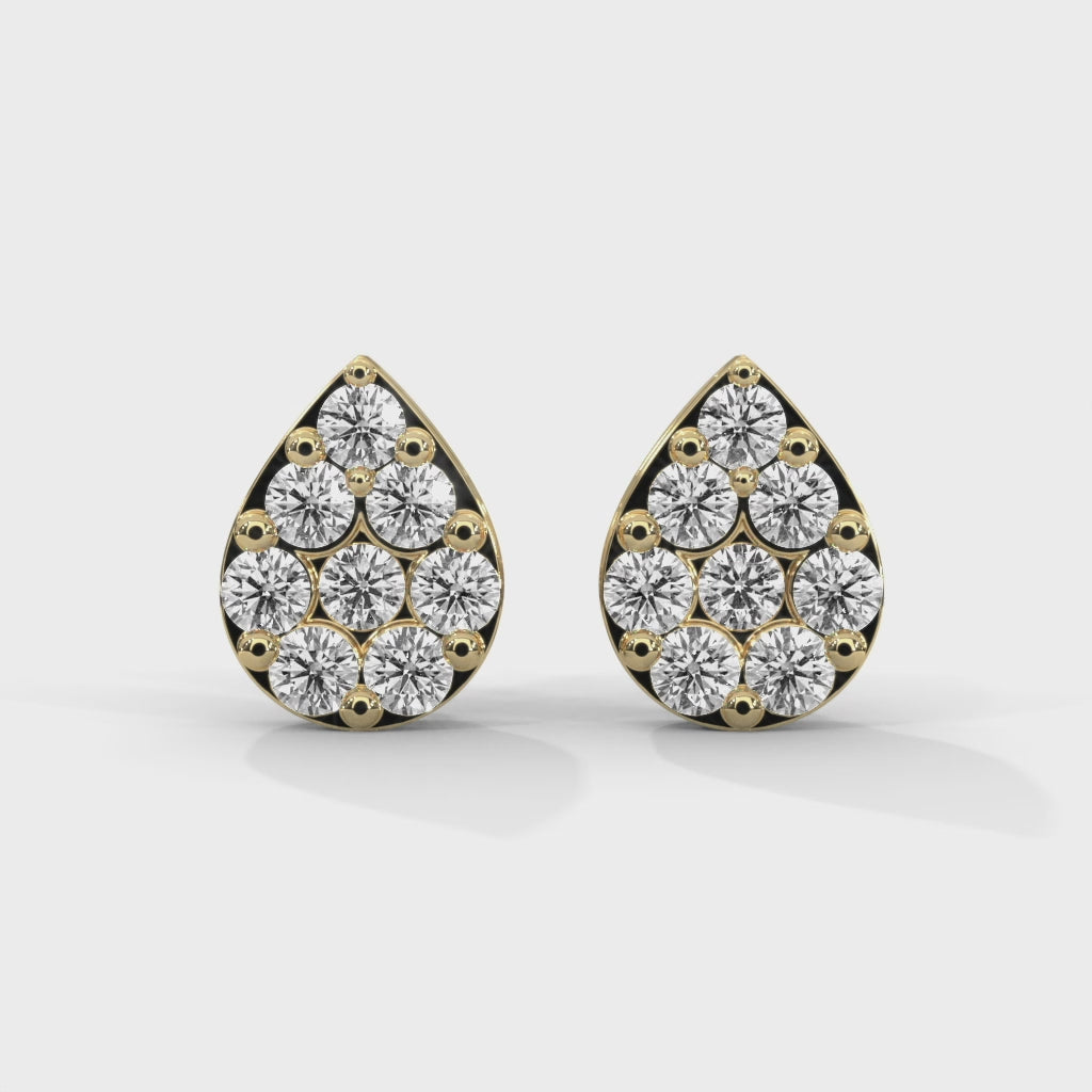 Luminous Teardrop Lab Grown Diamond Earrings