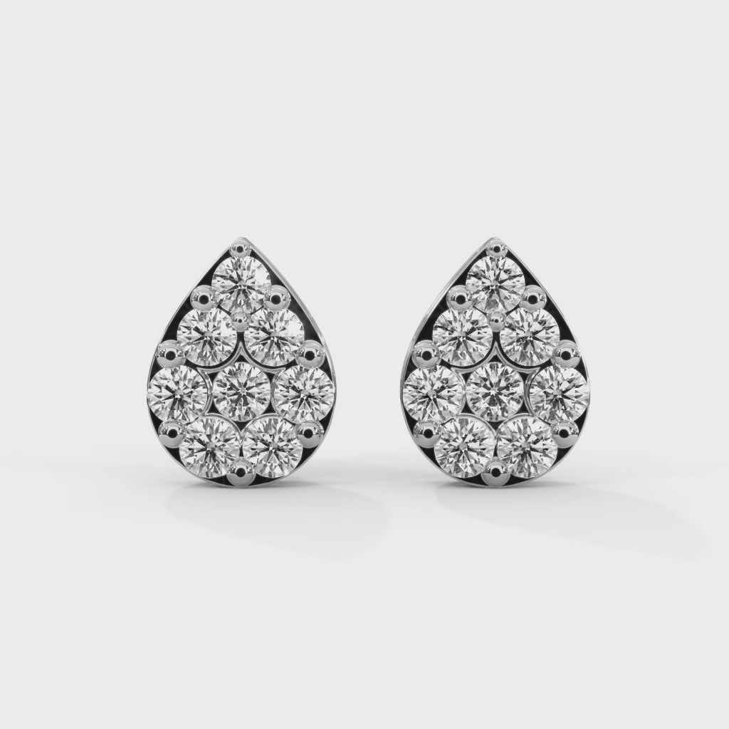 Luminous Teardrop Lab Grown Diamond Earrings