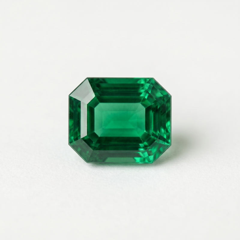 3 ct Lab Grown Emerald Octagon Shape Gemstone