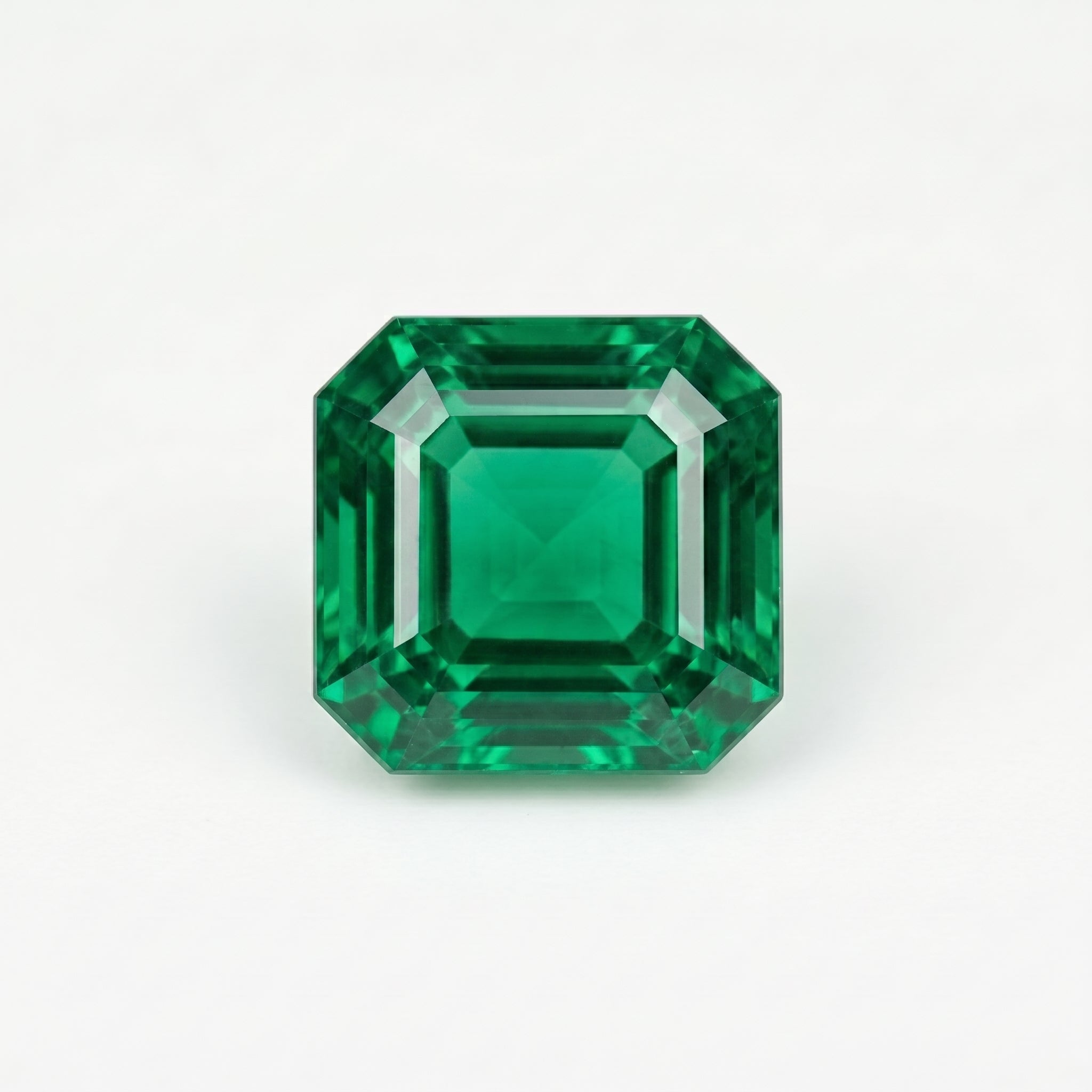 3 ct Lab Grown Emerald Asscher Shape Gemstone
