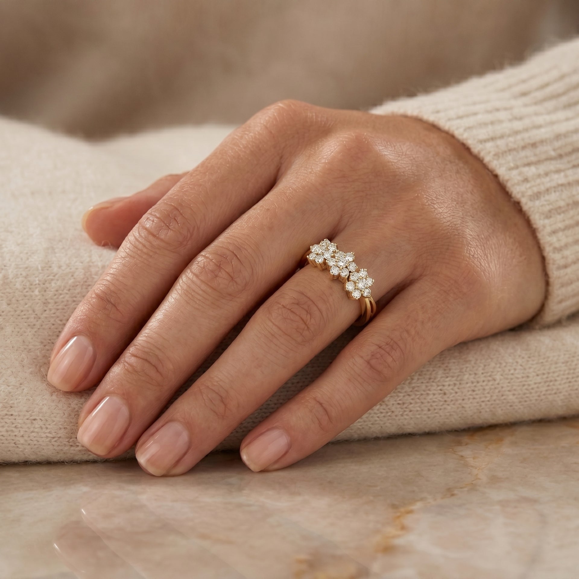 Botanical Muse Cluster Lab Grown Diamond Ring