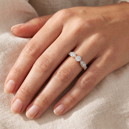 Lunessa Petal Lab Grown Diamond Ring