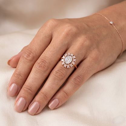 Gilded Lily Lab Grown Diamond Ring
