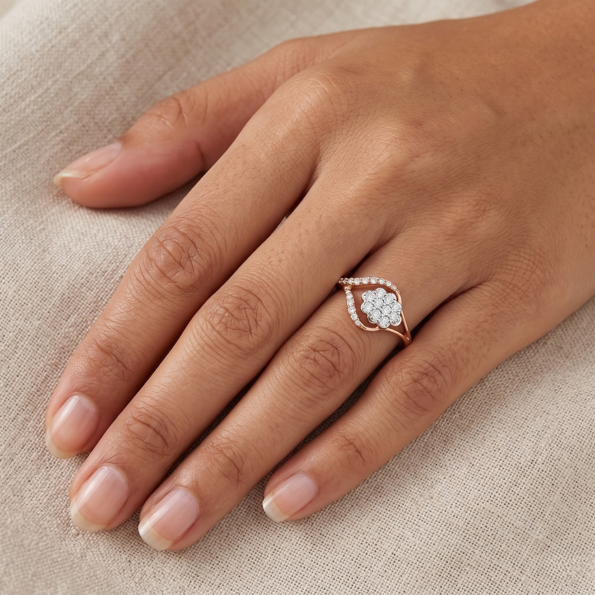 Solenne Bloom Lab Grown Diamond Ring