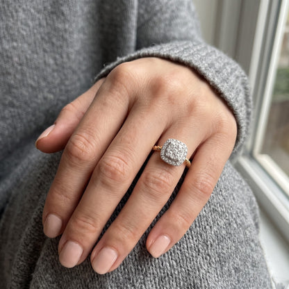 Aurevia Twist Crown Lab Grown Diamond Ring