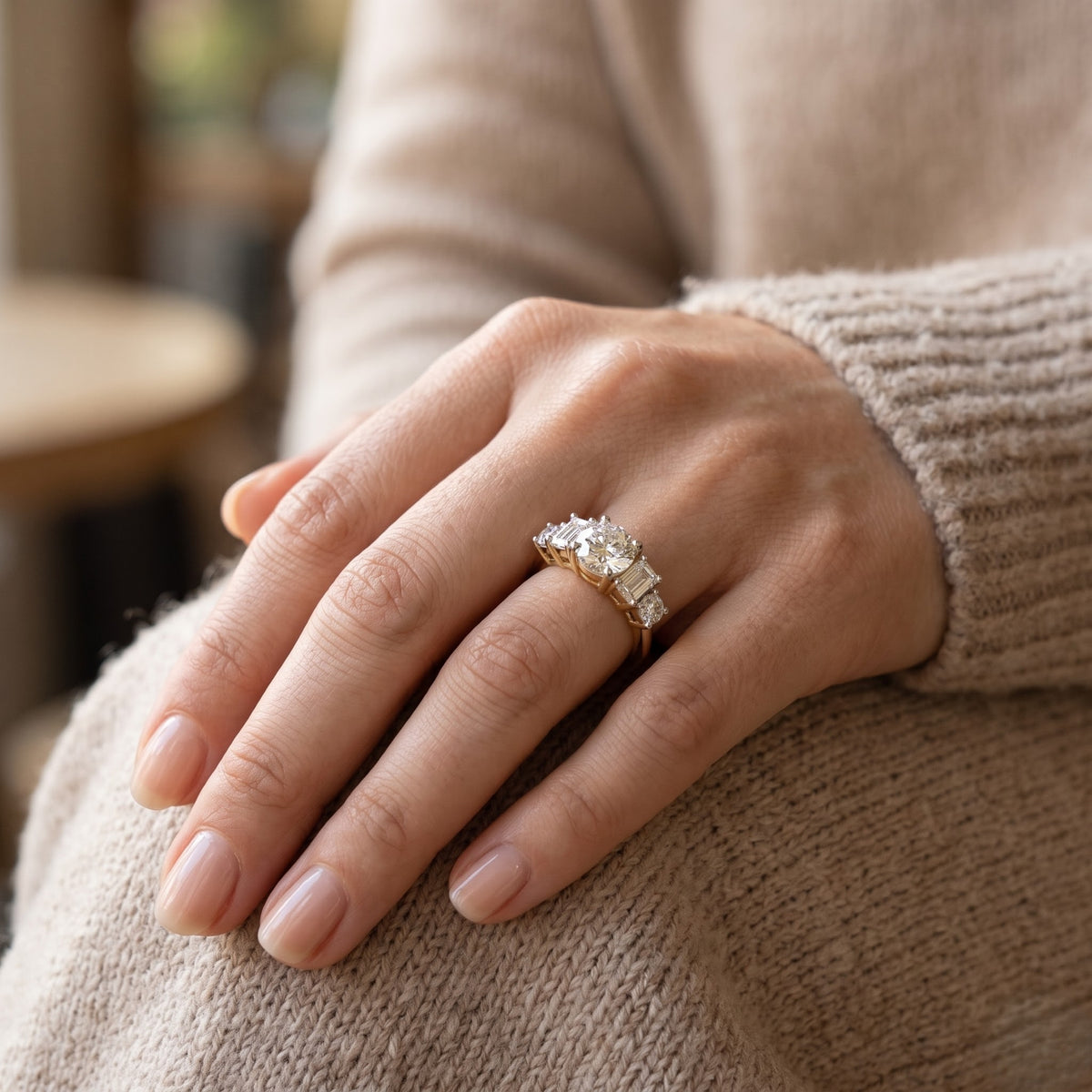 Solenne Grand Lab Grown Diamond Ring