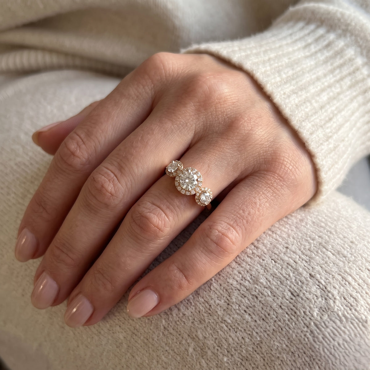 Veyra Triple Radiance Lab Grown Diamond Ring
