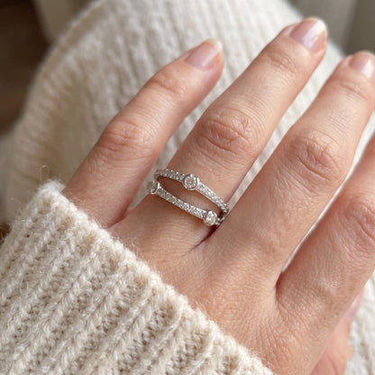 Solenne Twin Spark Lab Grown Diamond Ring