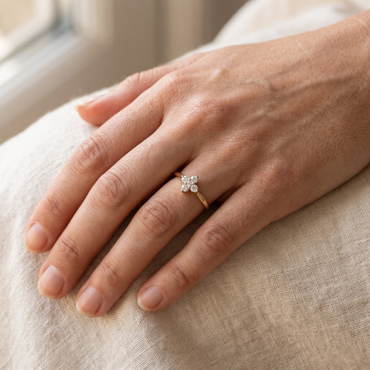 Velmira Petite Bloom Lab Grown Diamond Ring