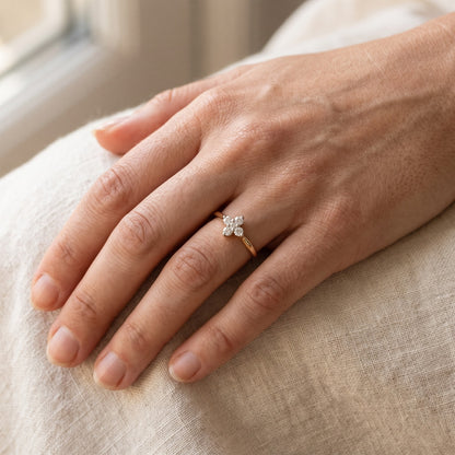 Velmira Petite Bloom Lab Grown Diamond Ring